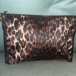 Henri Bendel Leopard Print Clutch or Coin Purse EUC